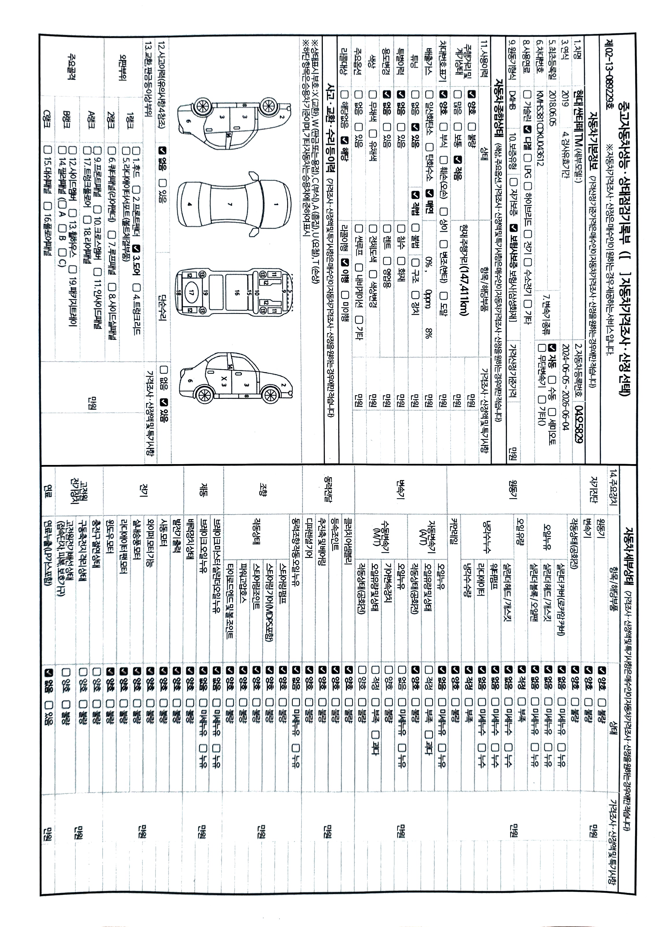 Hyundai Santafe 2019 — фото осмотра 1