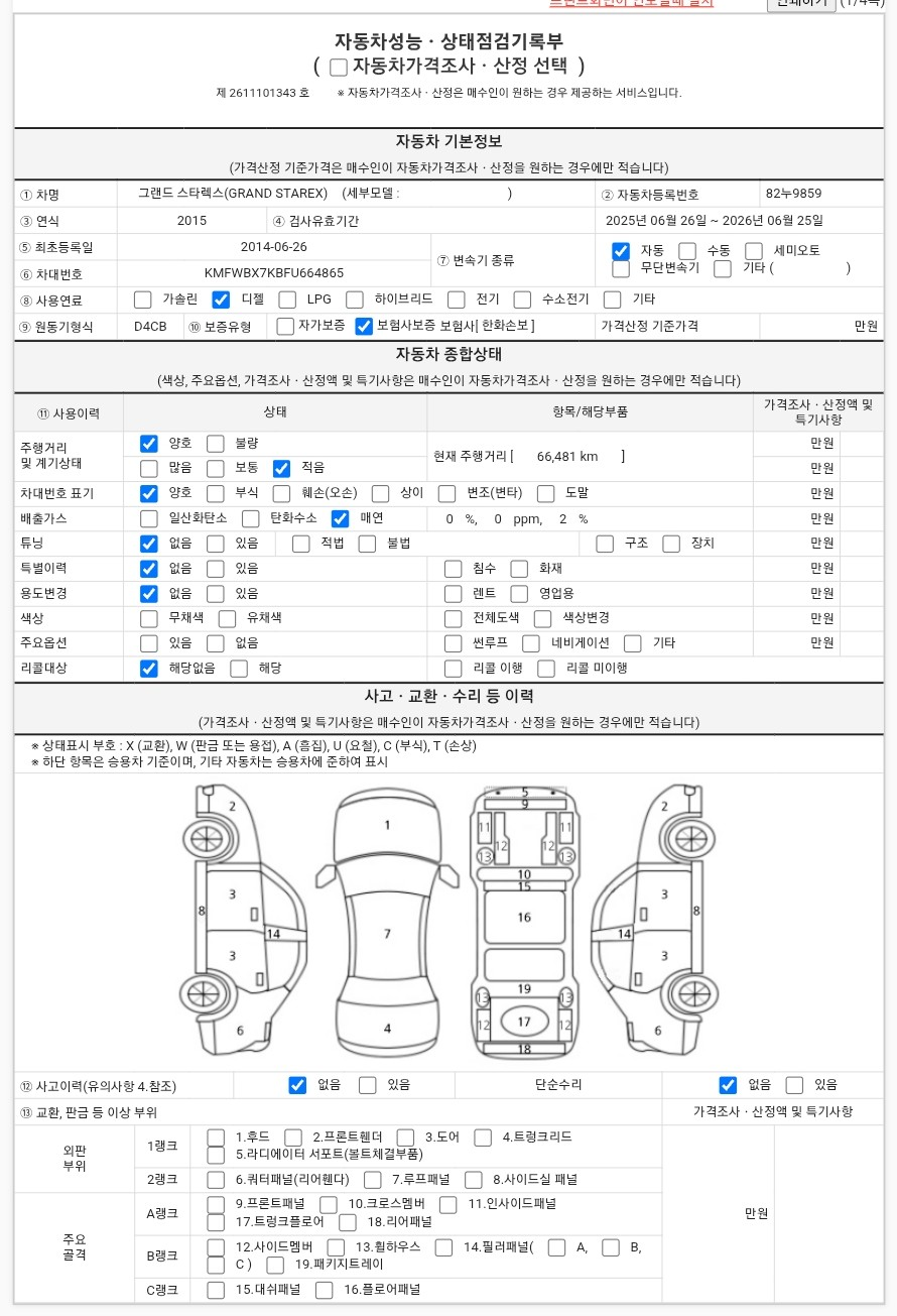 Hyundai Starex 2015 — фото осмотра 1